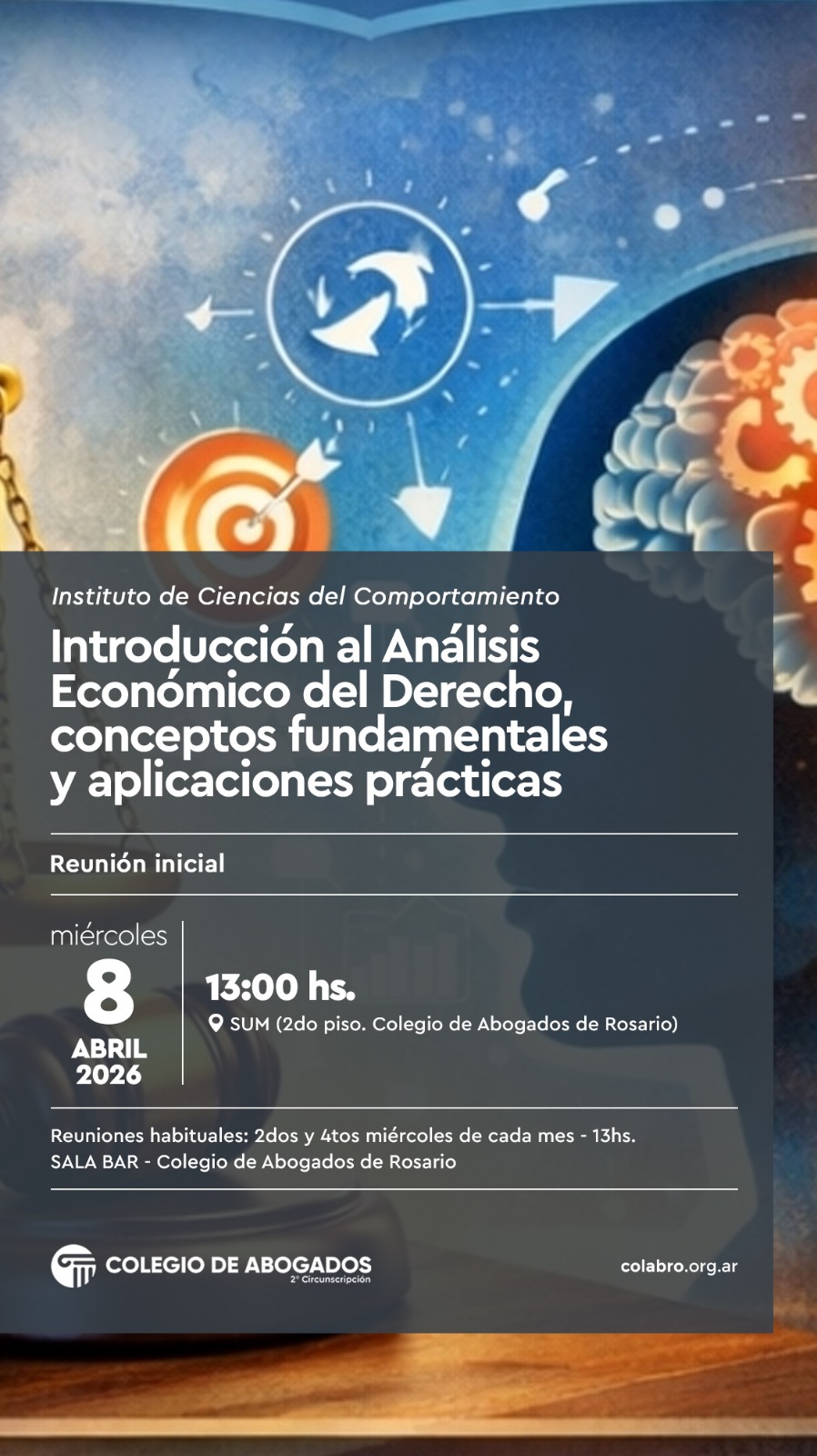 Introducción al Análisis Económico del Derecho,  conceptos fundamentales y  aplicaciones prácticas - 08/04/2026